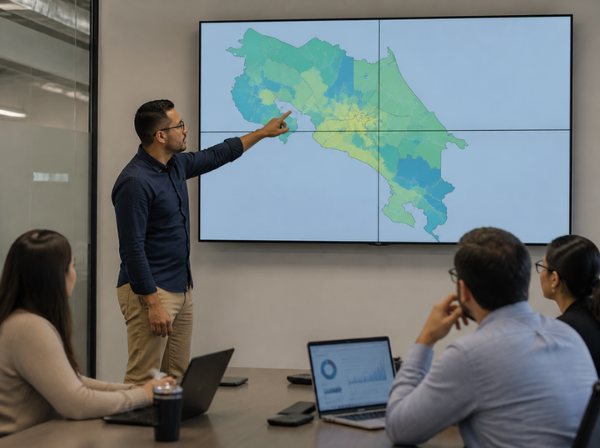 Analista explica un mapa de calor